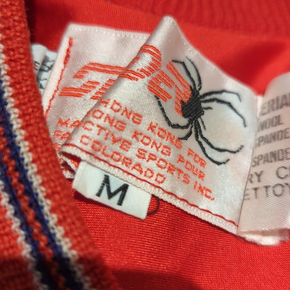 Vintage Pure Wool Spyder Ski Knit Sweater Sz M Fair Isle Long Sleeve Hong Kong - Picture 9 of 14